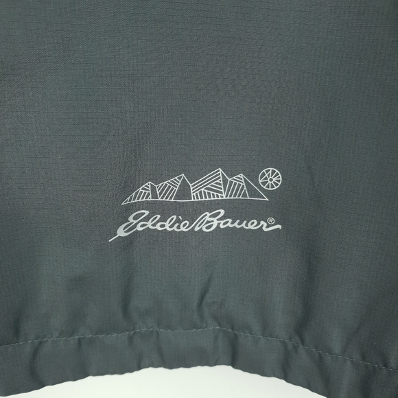 Eddie Bauer Big Kids Large 14/16 Red Grey Windbreaker Jacket Hooded Lightweight - Picture 8 of 11